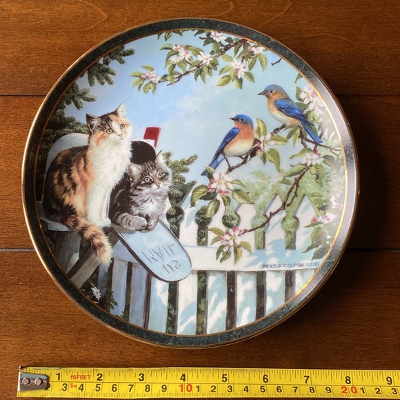 Bradford Exchange Cat Lovers "Special Delivery" Collector's 8 Inch Plate - Picture 4 of 5